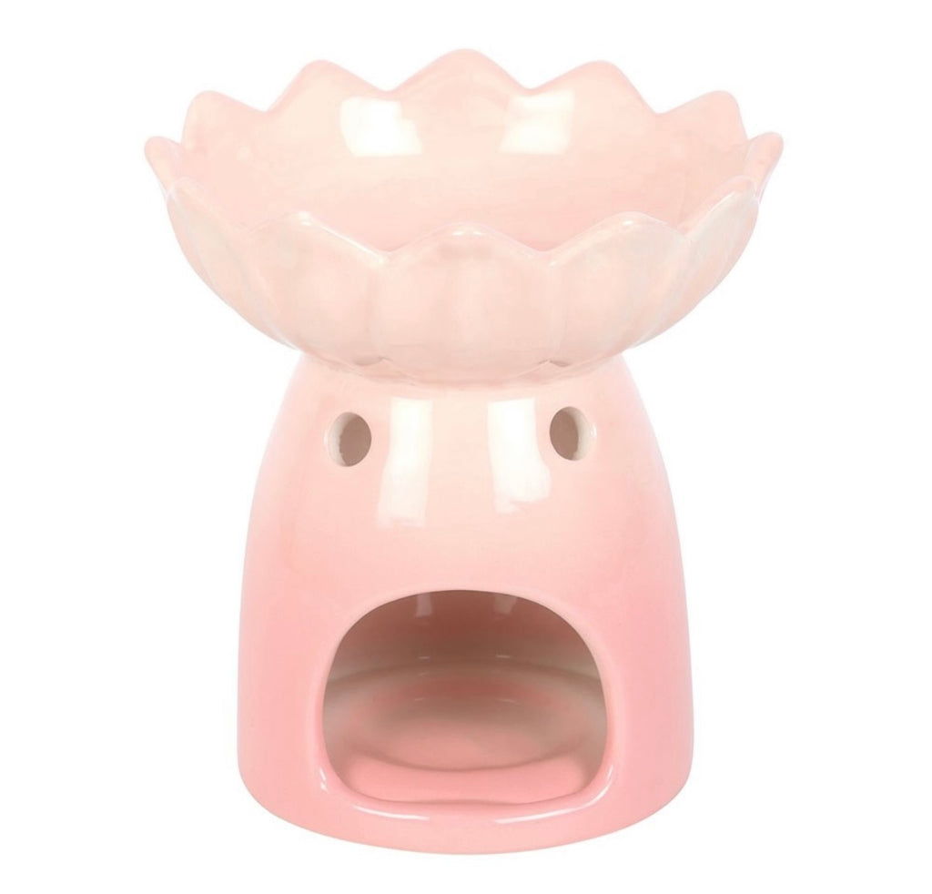 Pink Water Lily Wax Melt Burner