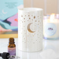 Iridescent White Moon Pillar Wax Melt Burner