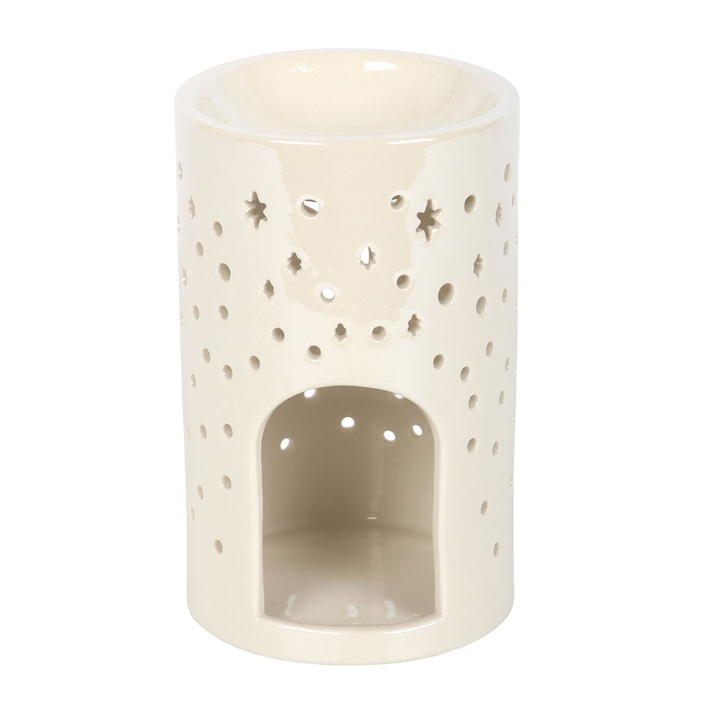 Iridescent White Moon Pillar Wax Melt Burner
